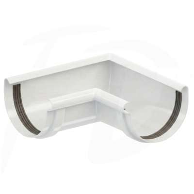 Narożnik wewnętrzny 90° PVC ⌀ 130 firmy KROP kolor biały